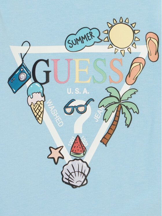 Guess Guess Zestaw dla niemowląt H6GW08 K6YW1 Niebieski jasny Regular Fit