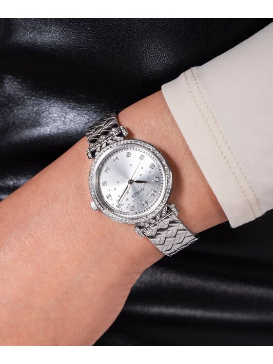 Guess Guess Hodinky GW0763L1 Strieborná