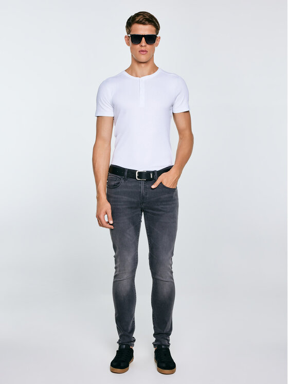 BIG STAR BIG STAR Jeansy DERIC Szary Skinny Fit