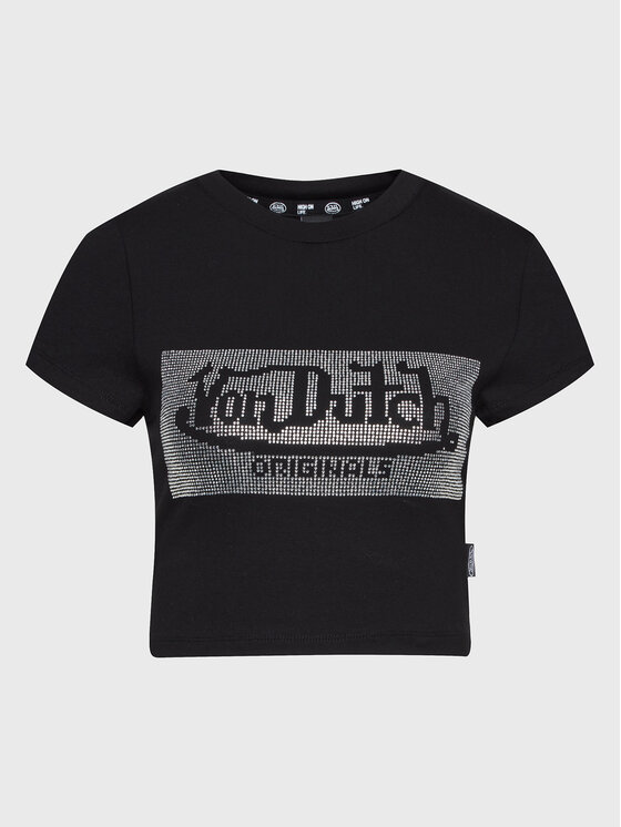 Von Dutch Von Dutch Tricou Anna 6230063 Negru Regular Fit