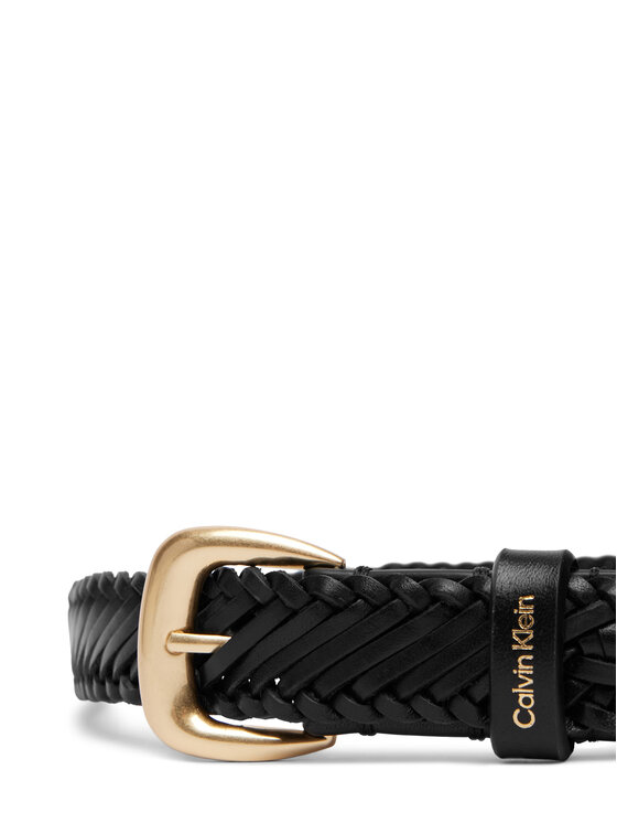 Calvin Klein Calvin Klein Dámský pásek Braided Logo Buckle 25Mm LV04F7087G Černá