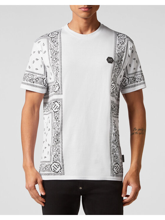 PHILIPP PLEIN PHILIPP PLEIN T-Shirt 125 Biały Regular Fit
