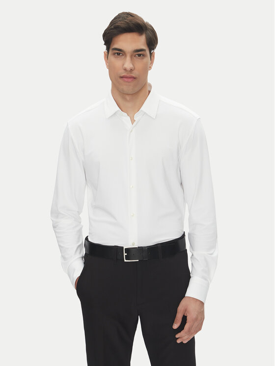 BOSS BOSS Krekls P-Hank 50539398 Balts Slim Fit
