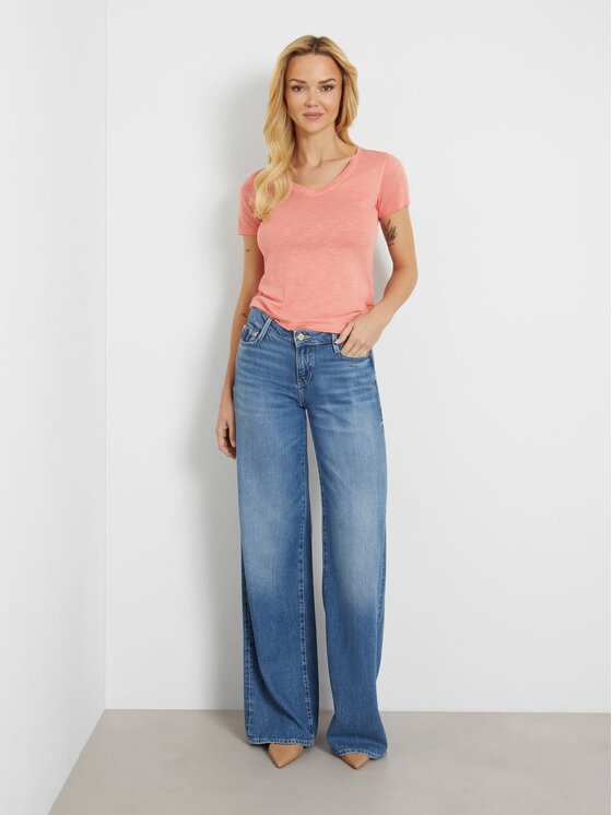 Guess Guess T-Shirt 162083 Ροζ Classic Fit