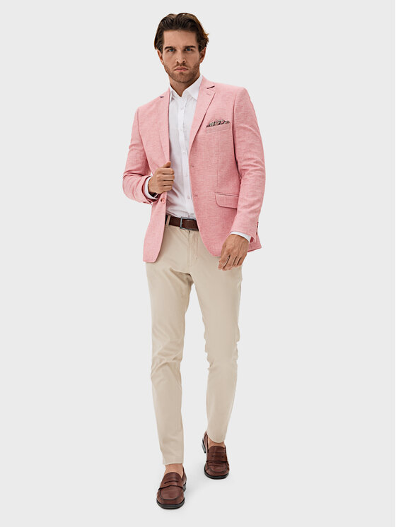 Evenemen Evenemen Marynarka Passa Różowy Slim Fit