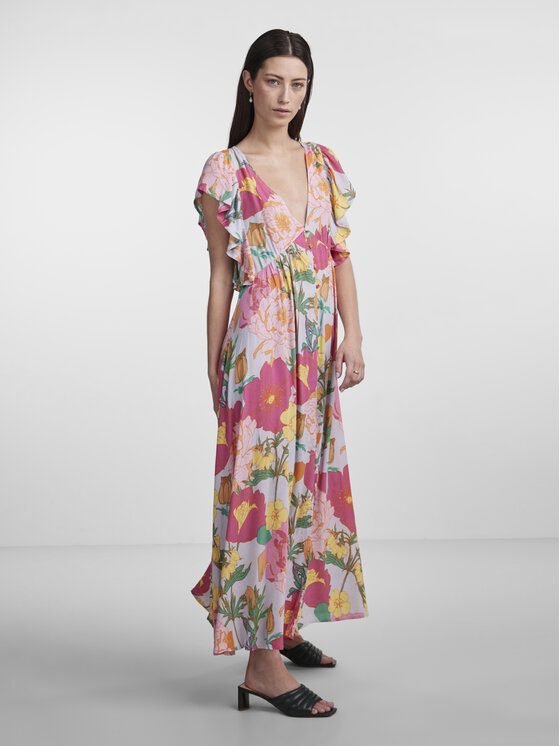 YAS YAS Vestito da giorno 26029717 Viola Regular Fit