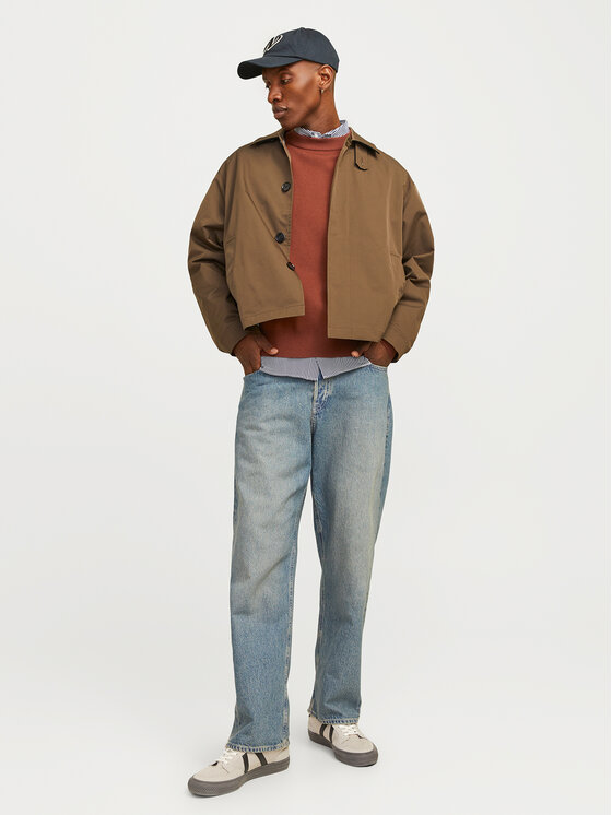 Jack&Jones Jack&Jones Sweter Vesterbro 12261852 Brązowy Loose Fit