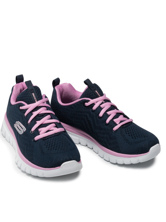 Skechers Skechers Sneakersy Gel Connected 12615/NVPK Granatowy