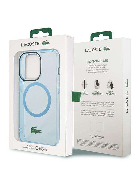 Lacoste Lacoste Etui na telefon Apple iPhone 15 Pro Max Niebieski
