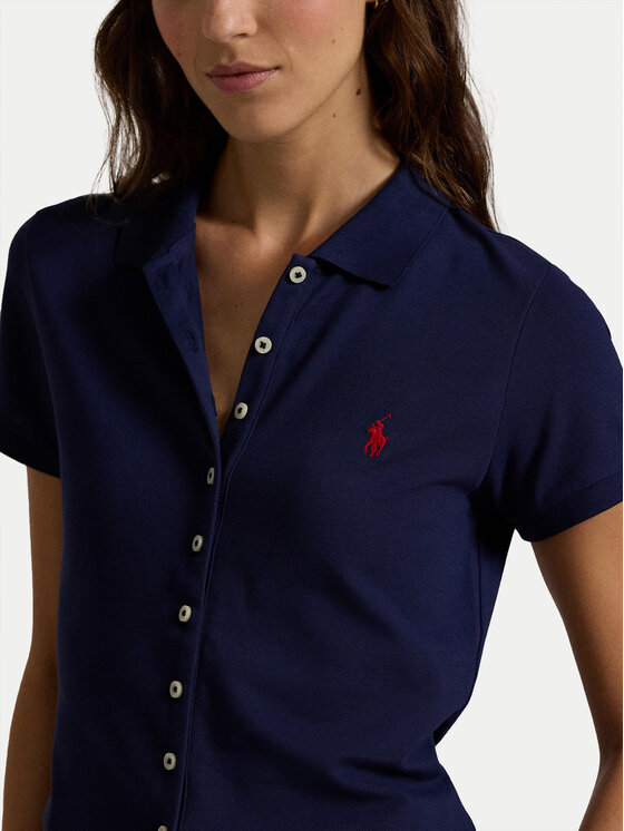 Polo Ralph Lauren Polo Ralph Lauren Polokošeľa 211939272001 Tmavomodrá Slim Fit