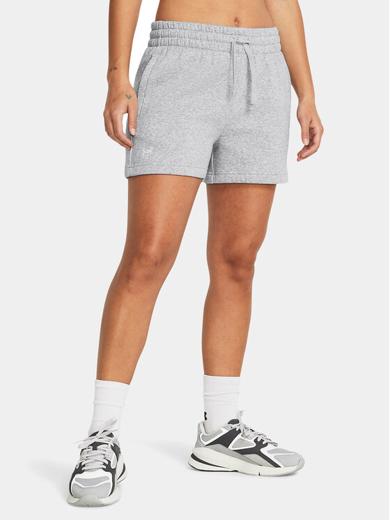 Under Armour Športové kraťasy Rival Fleece Short 1382723-011 Sivá Loose Fit