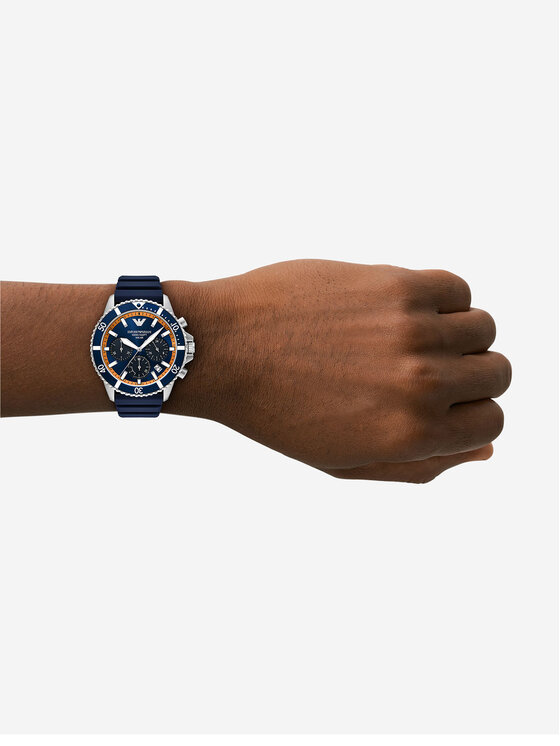 Emporio Armani Emporio Armani Laikrodis World Explorer AR11696 Tamsiai mėlyna