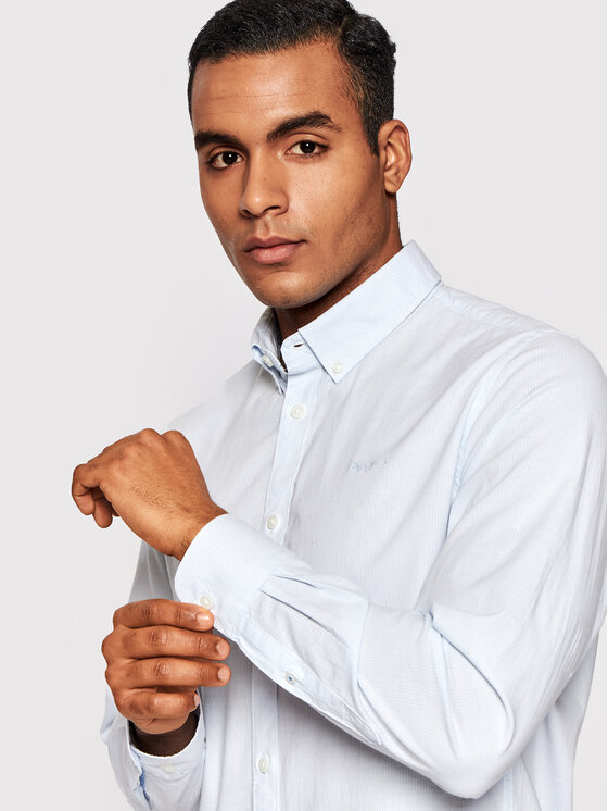 Pepe Jeans Pepe Jeans Koszula Penzance PM307440 Błękitny Regular Fit