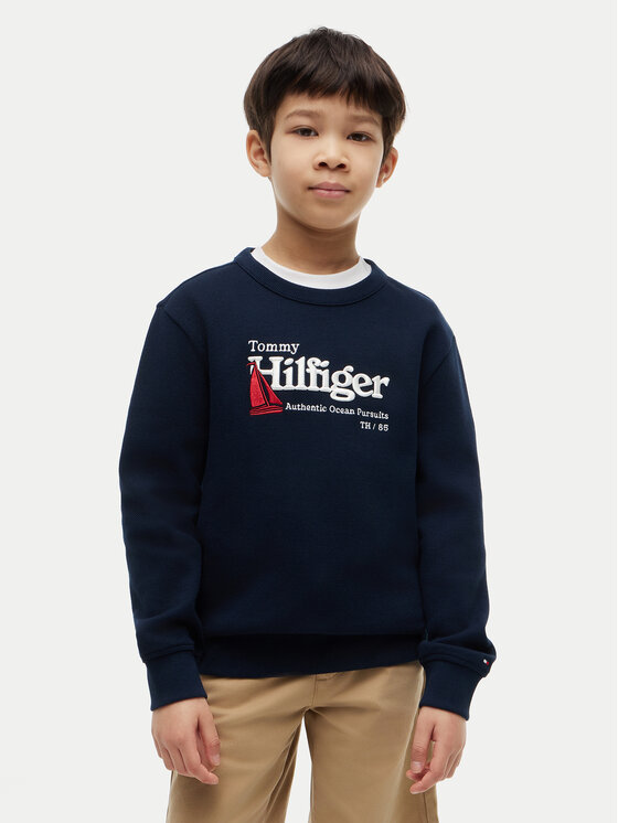Tommy Hilfiger Hanorac Embroidery Graphic KB0KB10506 M Bleumarin Regular Fit