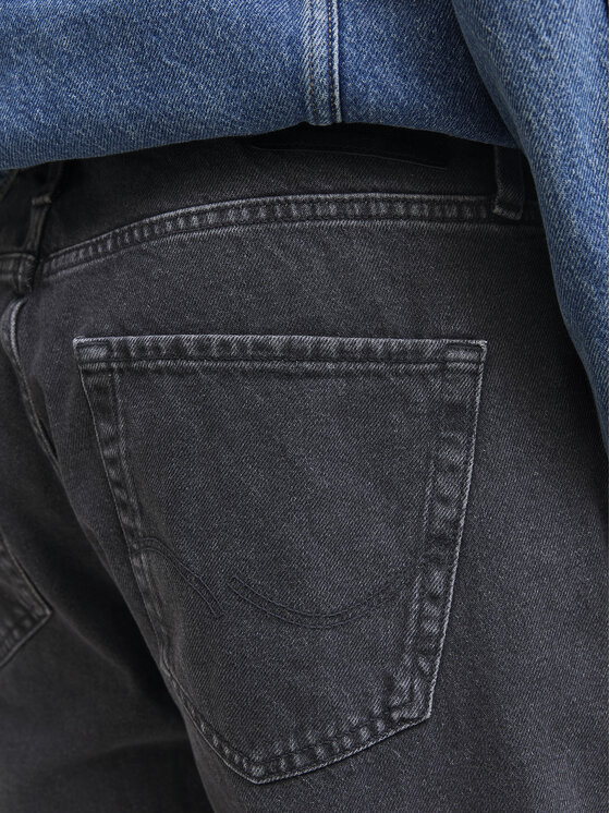 Jack & Jones Jack&Jones Džinsi Alex 12252762 Melns Baggy Fit
