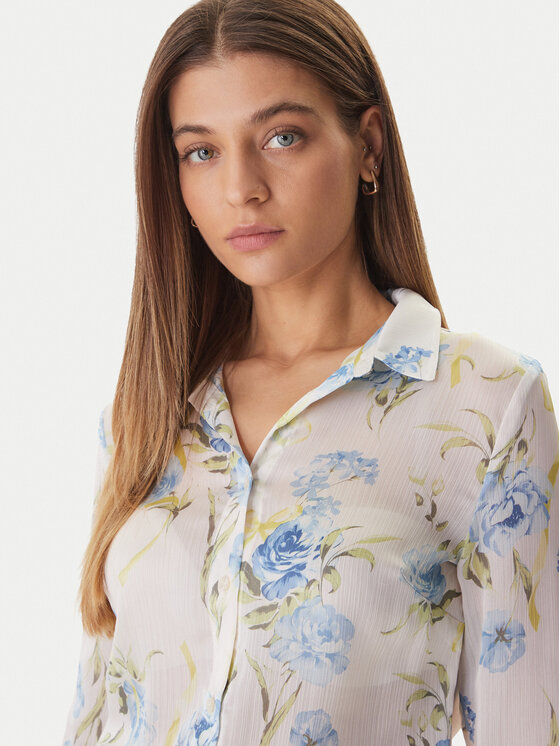 Guess Guess Krekls W6RH73 WDW82 Balts Regular Fit