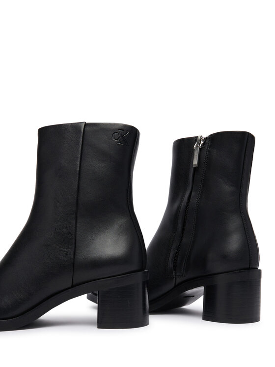 Calvin Klein Calvin Klein Stiefeletten Block Heel Ank Boot Lth HW0HW03220 Schwarz