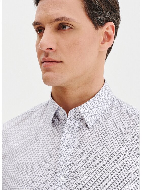 Pako Lorente Pako Lorente Koszula P25SF-1X-026 Biały Slim Fit