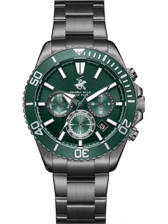 Beverly Hills Polo Club Beverly Hills Polo Club Zegarek BP3721X.070 Zielony