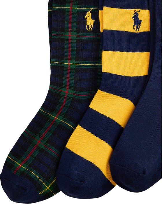 Polo Ralph Lauren Polo Ralph Lauren 3er-Set hohe Kindersocken 443P03154001 Dunkelblau