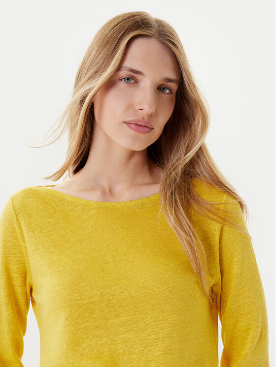 United Colors Of Benetton United Colors Of Benetton Majica 37UJD109X Žuta Regular Fit