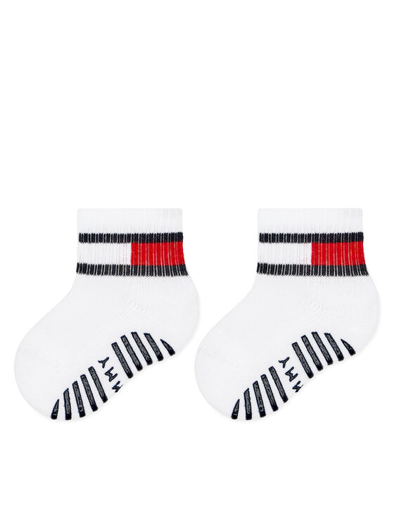 Tommy Hilfiger Tommy Hilfiger Set od 2 para dječjih visokih čarapa 701226500 Bijela
