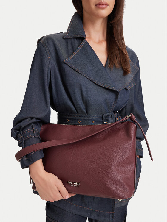 Nine West Nine West Ročna torba CEO-PRINCE STAR-LDA9530 Bordo rdeča