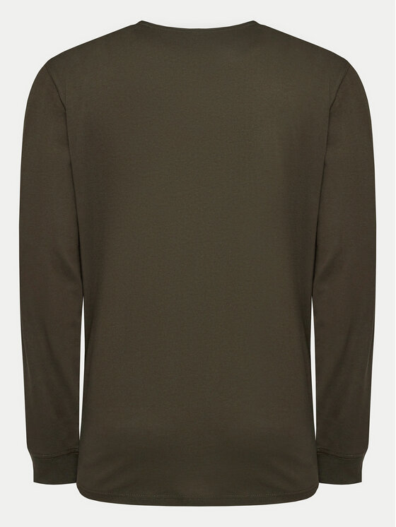 Lee Lee Longsleeve Wobbly 112355592 Zielony Regular Fit