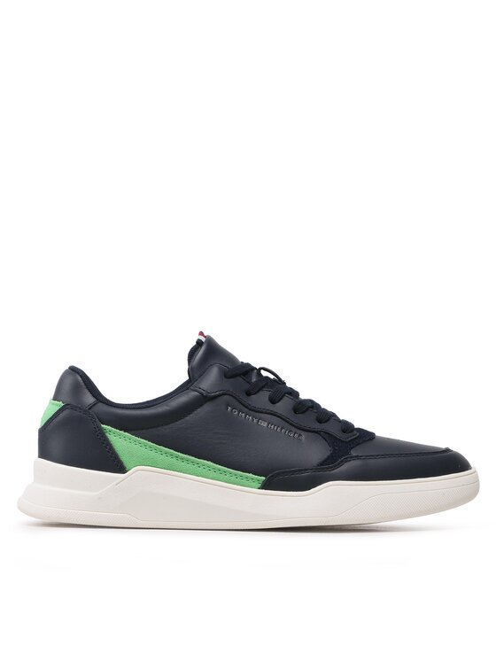 Tommy Hilfiger Snīkeri Elevated Cupsole Leather FM0FM04490 Tumši zils