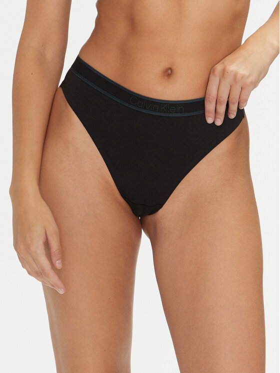 Női Tanga Calvin Klein Underwear, Méret: S, Fekete, 000QF7954E