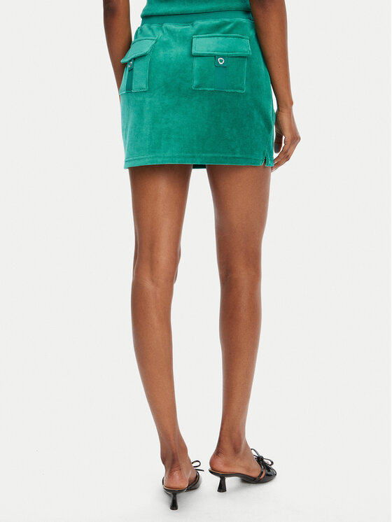Juicy Couture Juicy Couture Miniszoknya Heritage JCGGS125022 Zöld Slim Fit