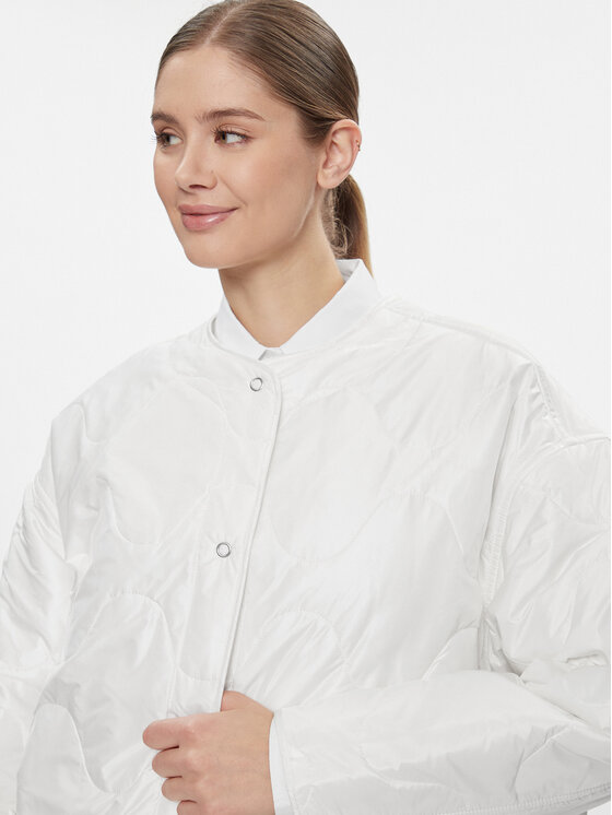 Tommy Jeans Tommy Jeans Μπουφάν μεταβατικό Tjw Onion Quilt Liner Jacket DW0DW17235 Λευκό Regular Fit