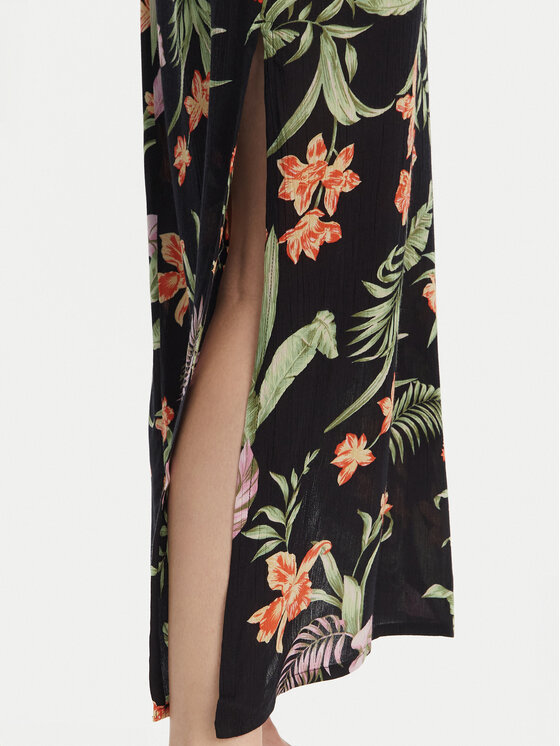 Roxy Roxy Літня сукня ERJWD03885 Чорний Regular Fit