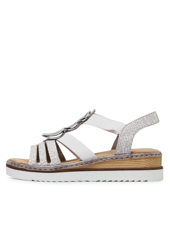 Rieker Rieker Sandalen 679L4-80 Weiß