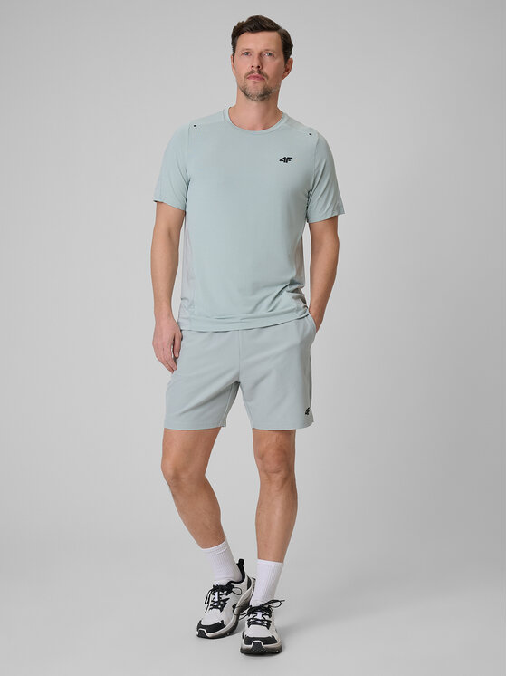 4F 4F Koszulka techniczna ATHLETIC Turkusowy Regular Fit