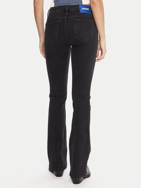 HUGO HUGO Jeansy Getti_B 50546332 Černá Flare Fit