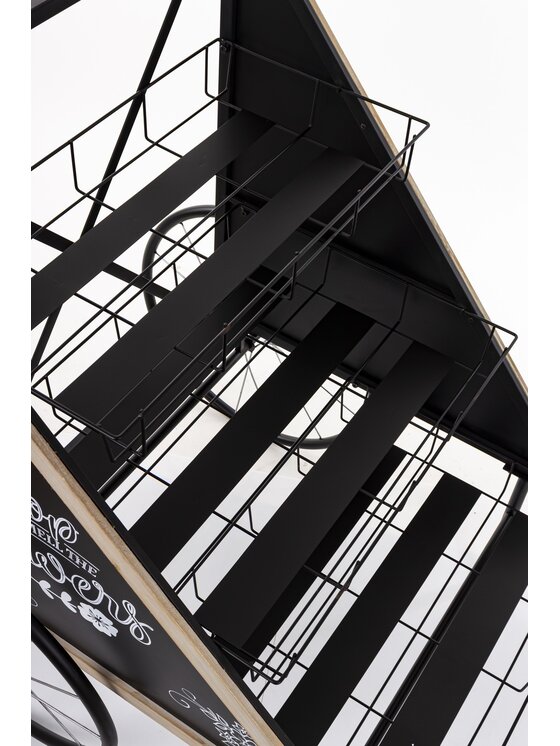 MIAhome MIAhome Kwietnik metalowy 123,5x75x96 cm CARRO Czarny