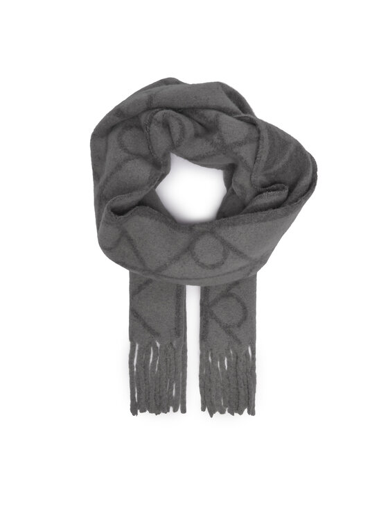 Calvin Klein Calvin Klein Зимен шал Emblem Aop Brushed LV04D8072G Сив