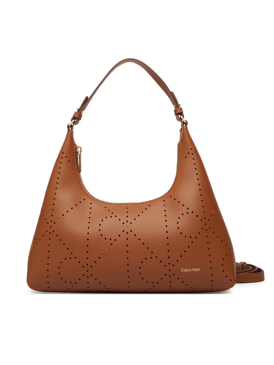 Calvin Klein Calvin Klein Дамска чанта Emblem Aop Perfor Lthr Bag LV04F3367G Кафяв