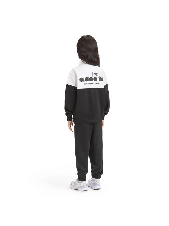 Diadora Diadora Komplet dresowy DIADORA JU. TRACKSUIT FZ PEANUTS Czarny Regular Fit