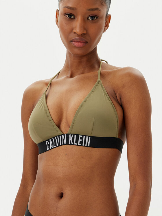 Calvin Klein Swimwear Calvin Klein Swimwear Bikini pezzo sopra KW0KW02854 Verde