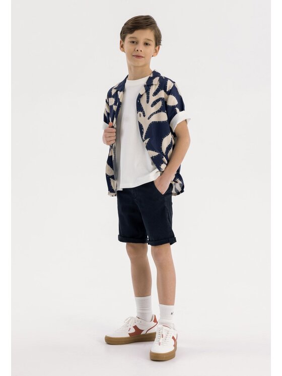 MINOTI MINOTI Szorty materiałowe 23short60 Granatowy Regular Fit