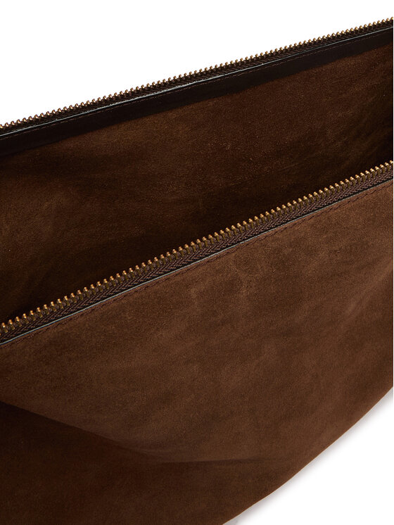 Tommy Hilfiger Tommy Hilfiger Táska Th Statement Leather Bag Suede AW0AW18402 Barna