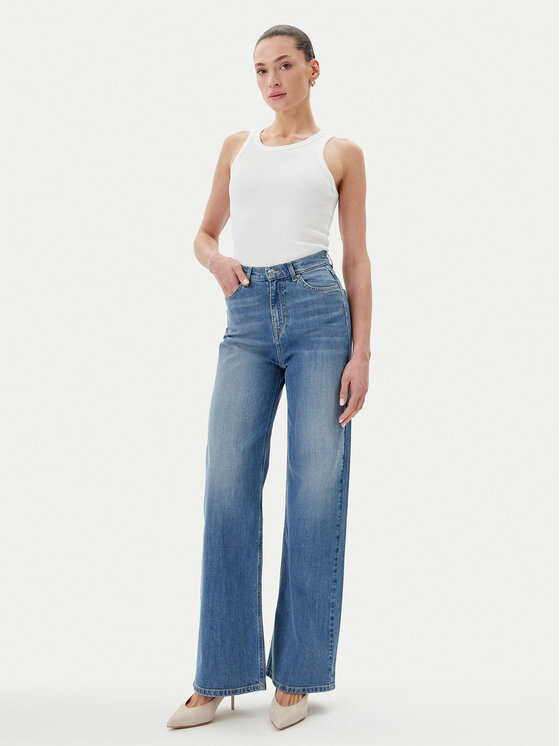 ViCOLO ViCOLO Traperice DD5076 Plava Wide Leg