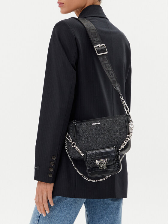 Steve Madden Steve Madden Ročna torba Bnaim SM13001550 Črna
