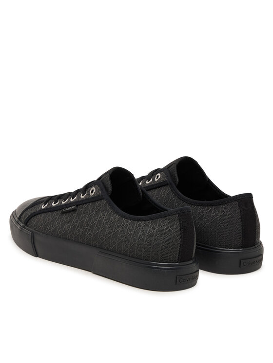 Calvin Klein Calvin Klein Tornacipő Vulc Laceup Cv Aop HM0HM02122 Fekete