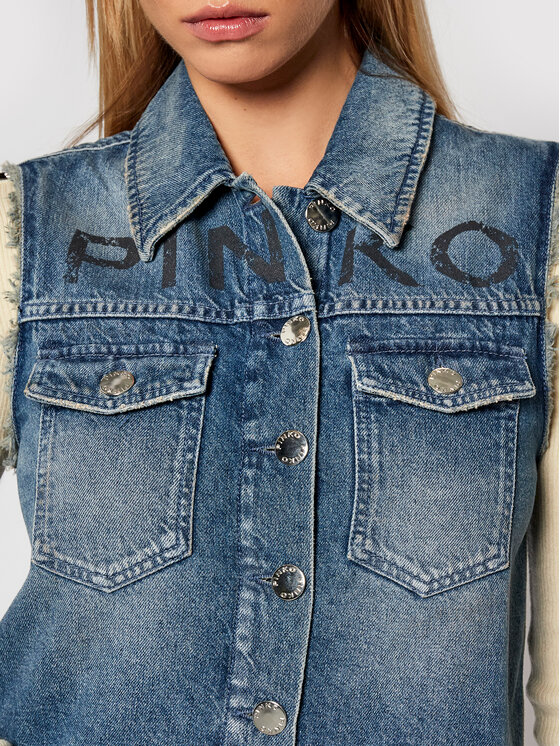 PINKO Pinko Vesta Tulsa 1J10QG Y653 Tmavomodrá Regular Fit