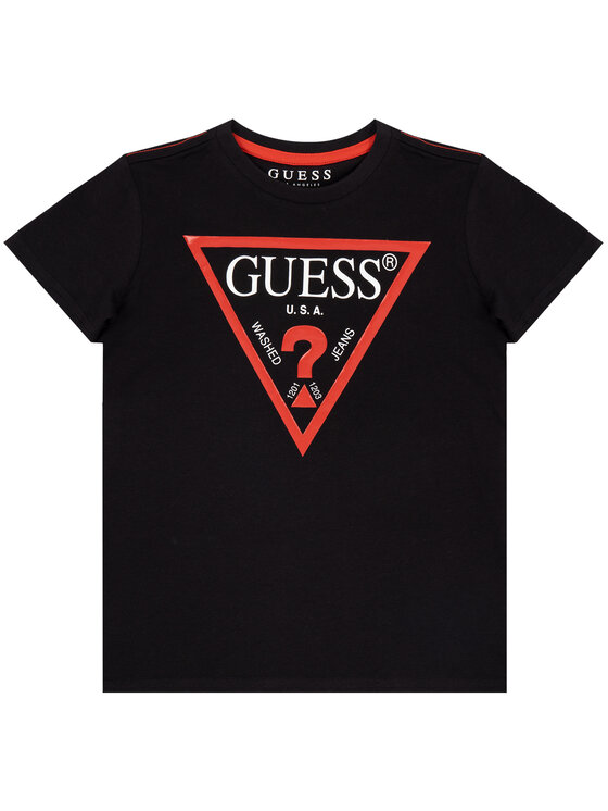 Guess Guess T-Shirt L73I55 K5M20 Černá Regular Fit