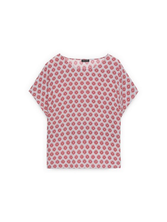 Fiorella Rubino Fiorella Rubino Bluzka 2048T002445N0R4 Bordowy Boxy Fit