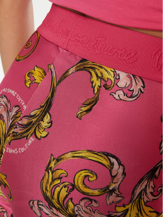 Versace Jeans Couture Versace Jeans Couture Legginsy 78HAC101 Różowy Slim Fit